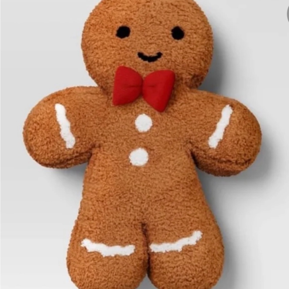 Gingerbread Pillow Man  For Decoration for Sofa or Bed BRAND NEW WITH TAGS